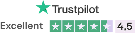 Noté Excellent 4,5 sur 5 sur Trustpilot